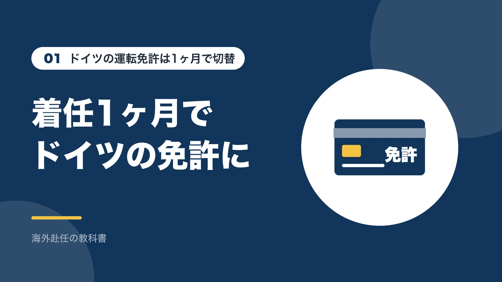 ドイツの運転免許は1ヶ月で切替:着任1ヶ月でドイツの免許に