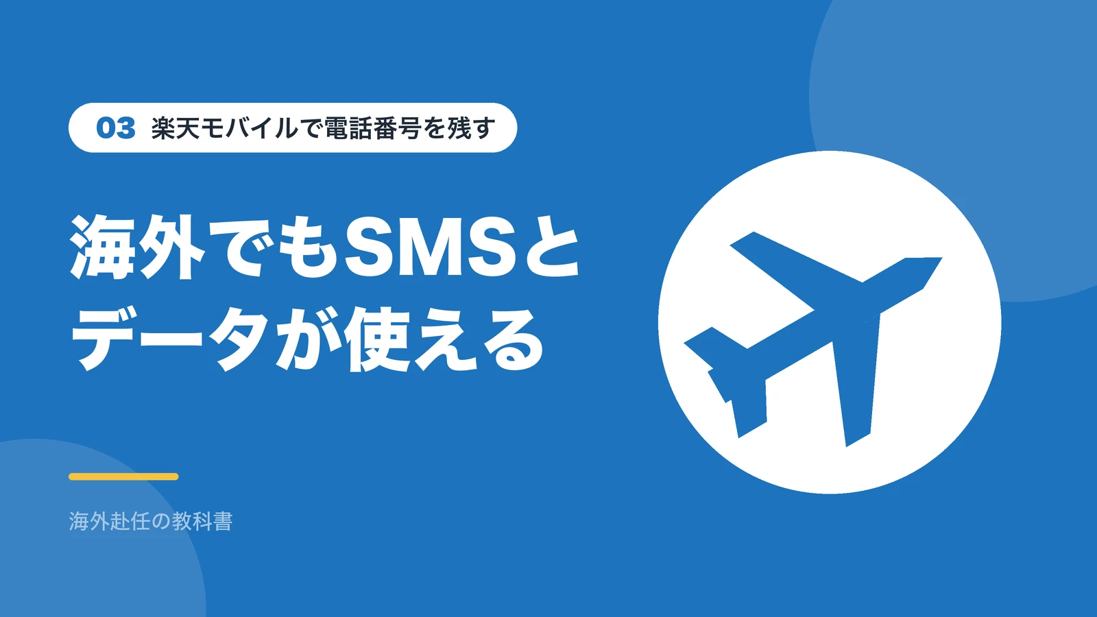 楽天モバイルで電話番号を残す:海外でもSMSとデータが使える