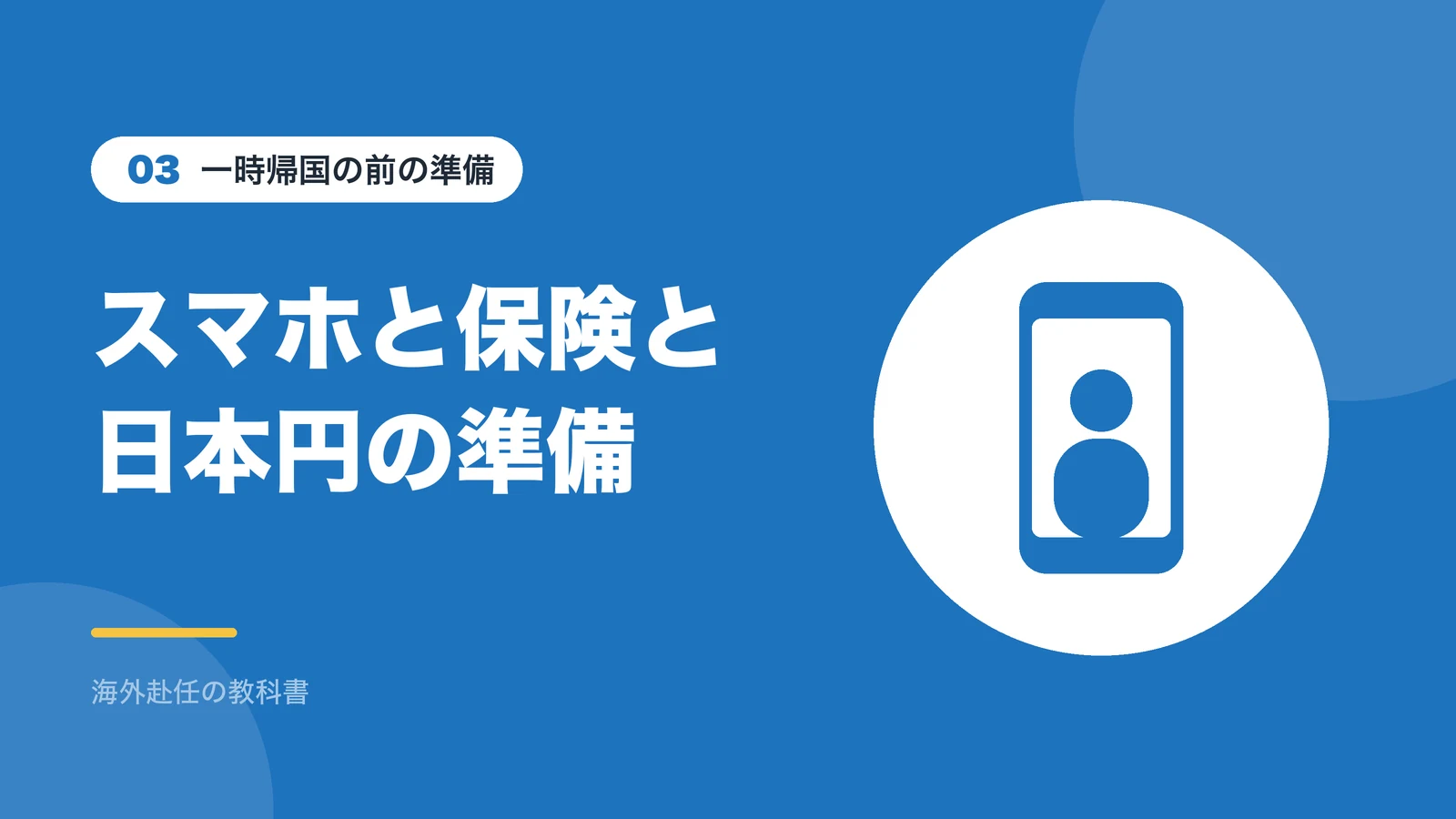 一時帰国の前の準備:スマホと保険と日本円の準備